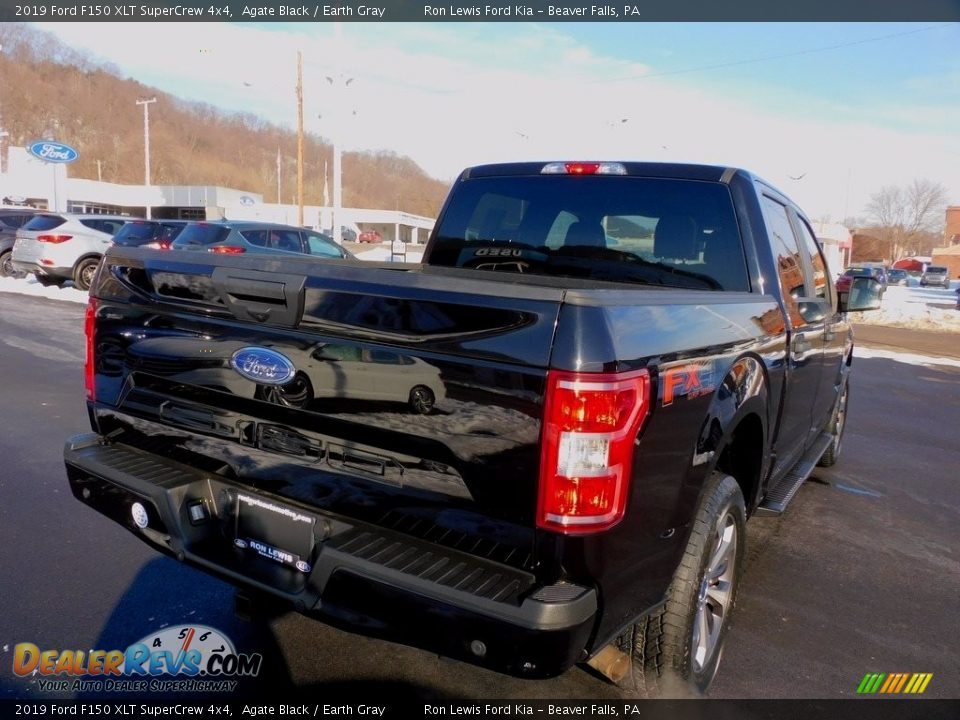 2019 Ford F150 XLT SuperCrew 4x4 Agate Black / Earth Gray Photo #2