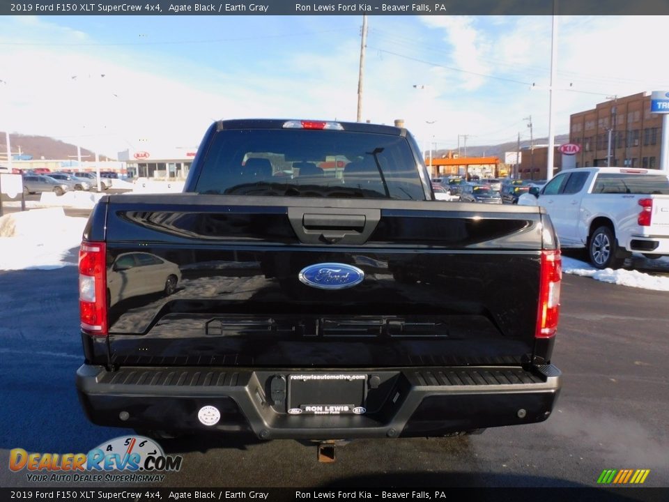 2019 Ford F150 XLT SuperCrew 4x4 Agate Black / Earth Gray Photo #3