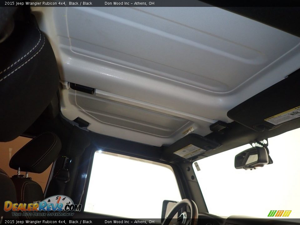 2015 Jeep Wrangler Rubicon 4x4 Black / Black Photo #2