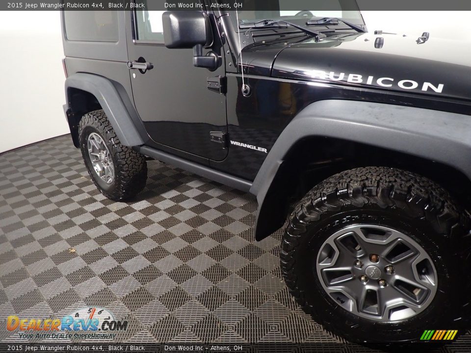 2015 Jeep Wrangler Rubicon 4x4 Black / Black Photo #4