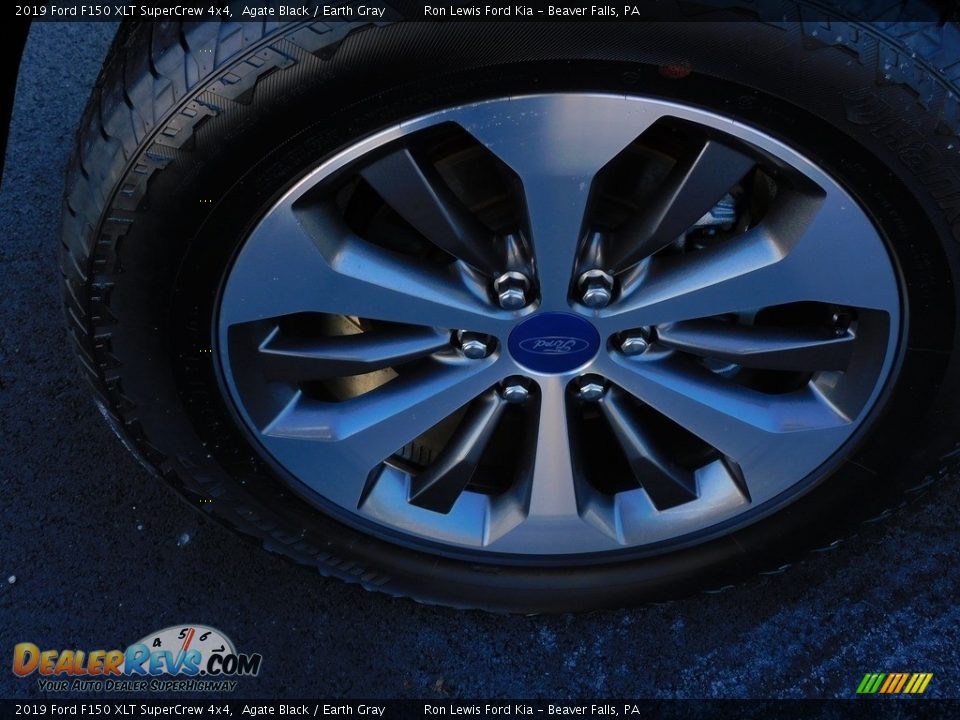 2019 Ford F150 XLT SuperCrew 4x4 Agate Black / Earth Gray Photo #10