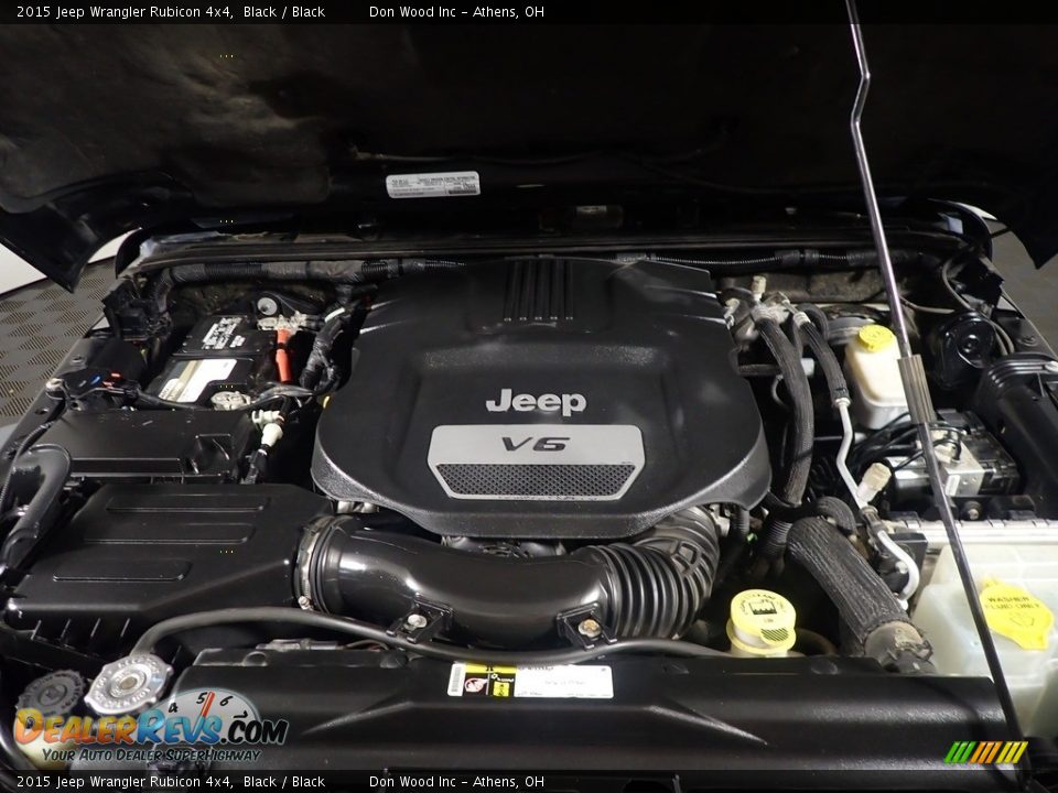 2015 Jeep Wrangler Rubicon 4x4 Black / Black Photo #7
