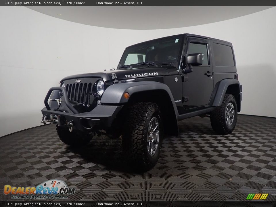 2015 Jeep Wrangler Rubicon 4x4 Black / Black Photo #8