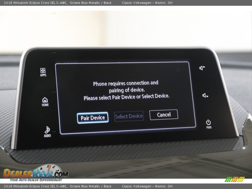 2018 Mitsubishi Eclipse Cross SEL S-AWC Octane Blue Metallic / Black Photo #11