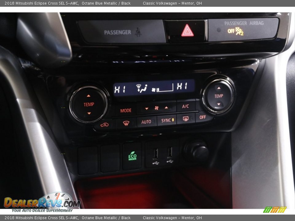 2018 Mitsubishi Eclipse Cross SEL S-AWC Octane Blue Metallic / Black Photo #13