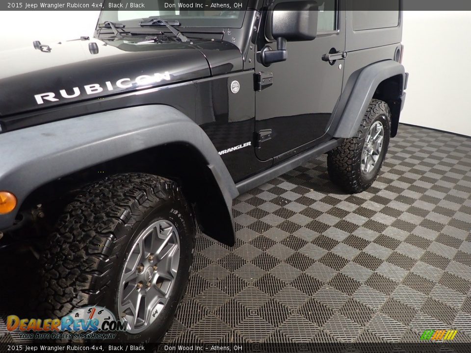 2015 Jeep Wrangler Rubicon 4x4 Black / Black Photo #10