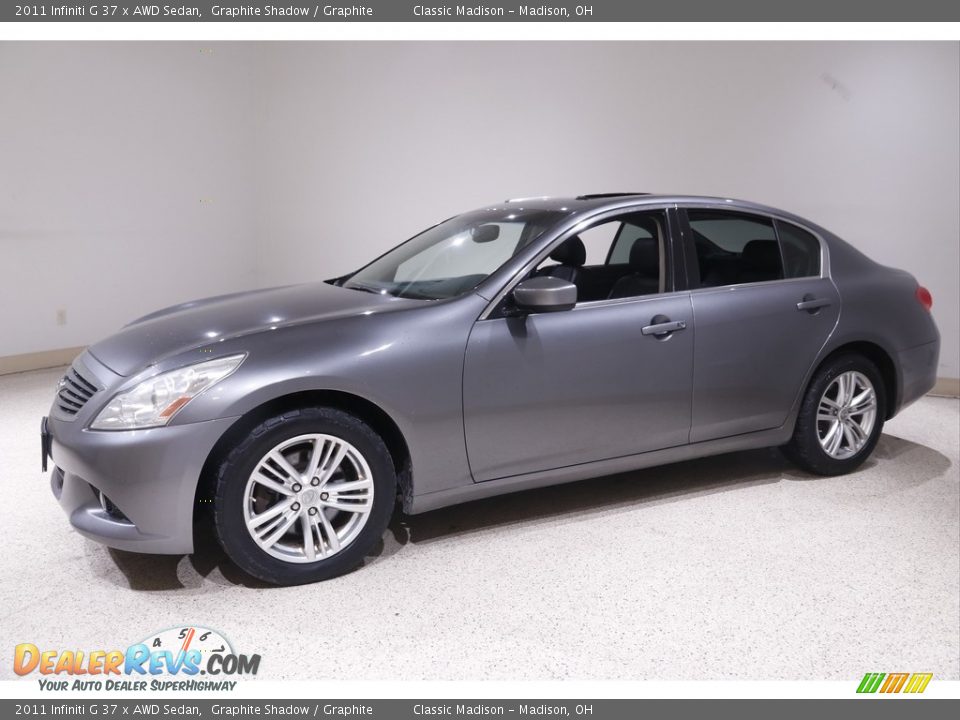 2011 Infiniti G 37 x AWD Sedan Graphite Shadow / Graphite Photo #3