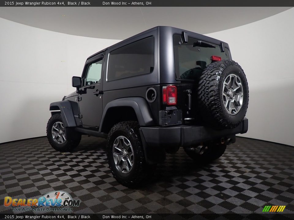 2015 Jeep Wrangler Rubicon 4x4 Black / Black Photo #12