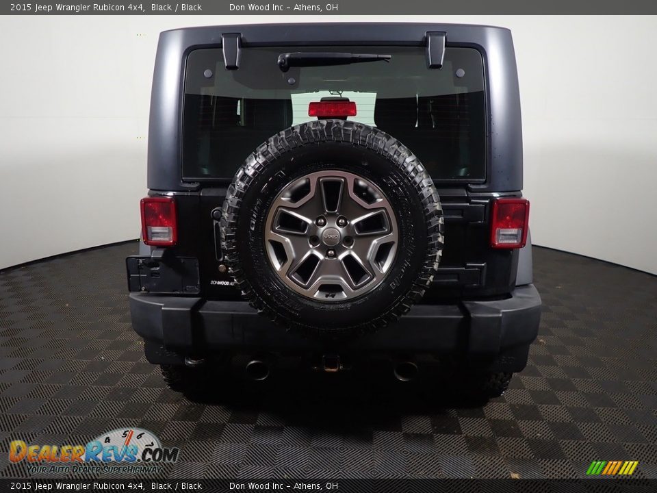 2015 Jeep Wrangler Rubicon 4x4 Black / Black Photo #13