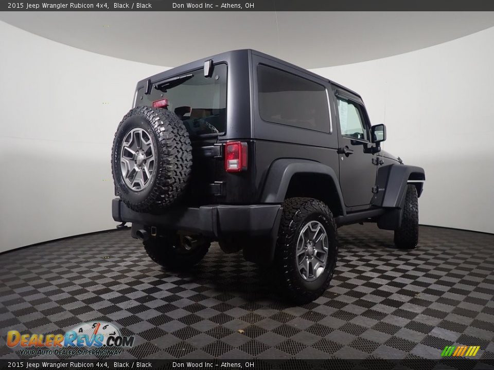 2015 Jeep Wrangler Rubicon 4x4 Black / Black Photo #16