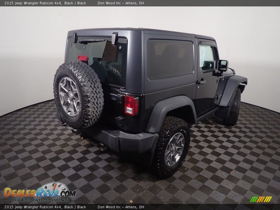 2015 Jeep Wrangler Rubicon 4x4 Black / Black Photo #17