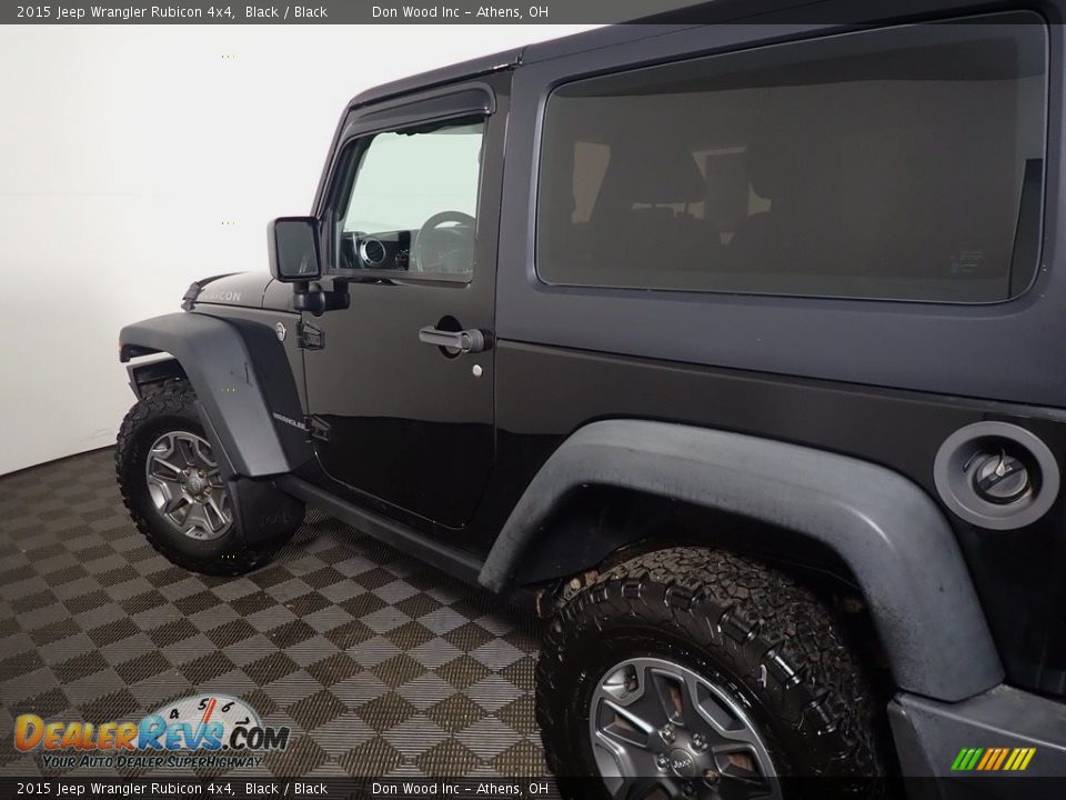 2015 Jeep Wrangler Rubicon 4x4 Black / Black Photo #18