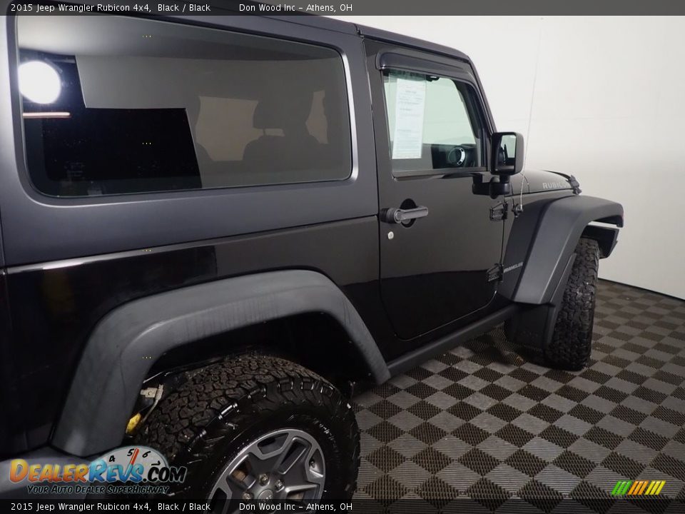 2015 Jeep Wrangler Rubicon 4x4 Black / Black Photo #19