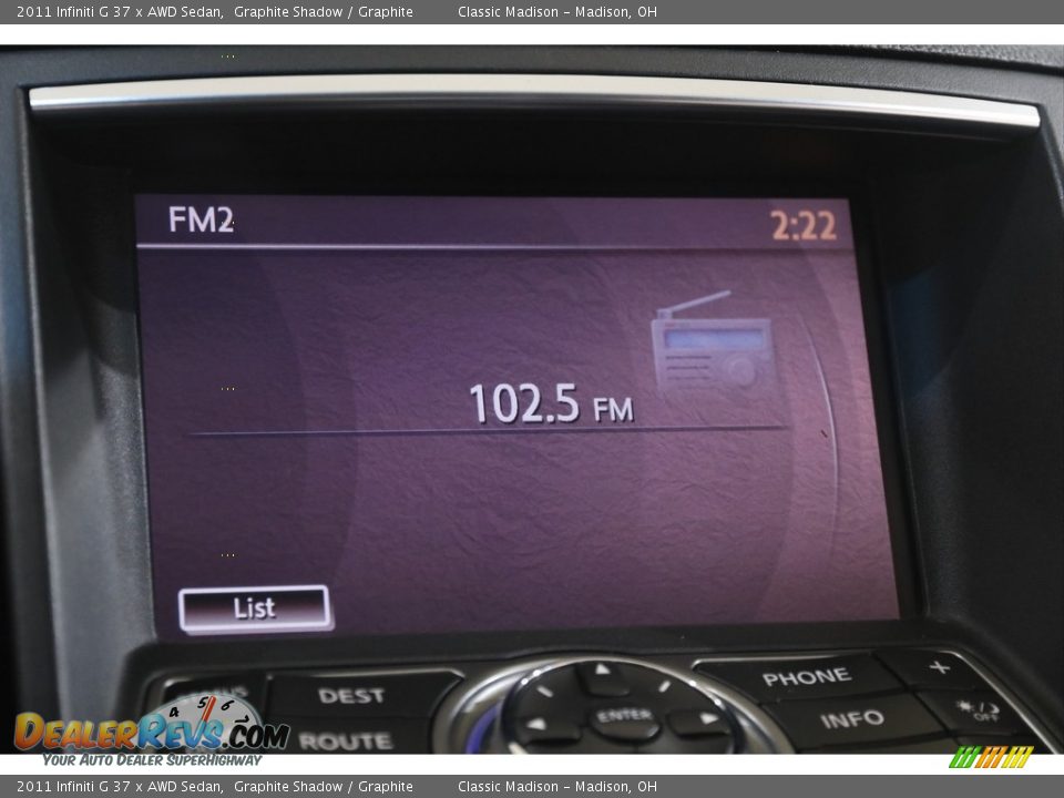 2011 Infiniti G 37 x AWD Sedan Graphite Shadow / Graphite Photo #11