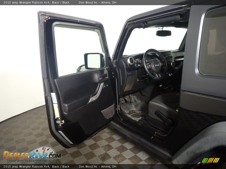 2015 Jeep Wrangler Rubicon 4x4 Black / Black Photo #20