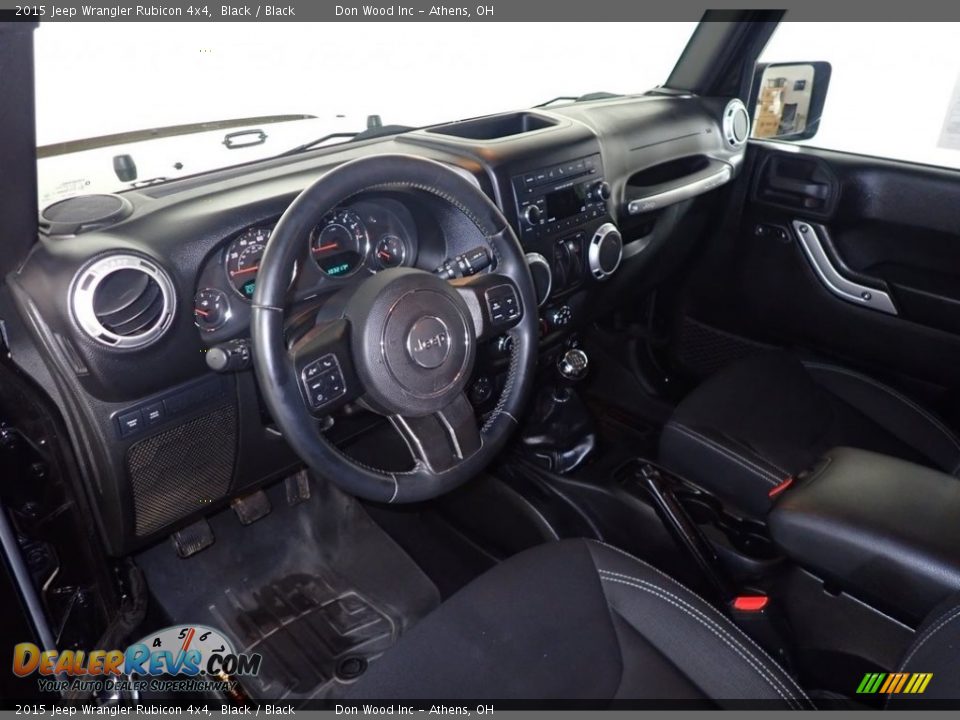 2015 Jeep Wrangler Rubicon 4x4 Black / Black Photo #23
