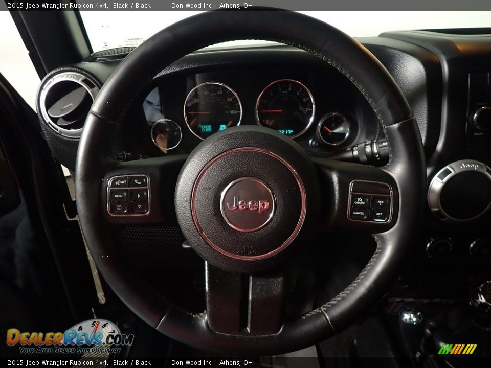 2015 Jeep Wrangler Rubicon 4x4 Black / Black Photo #26