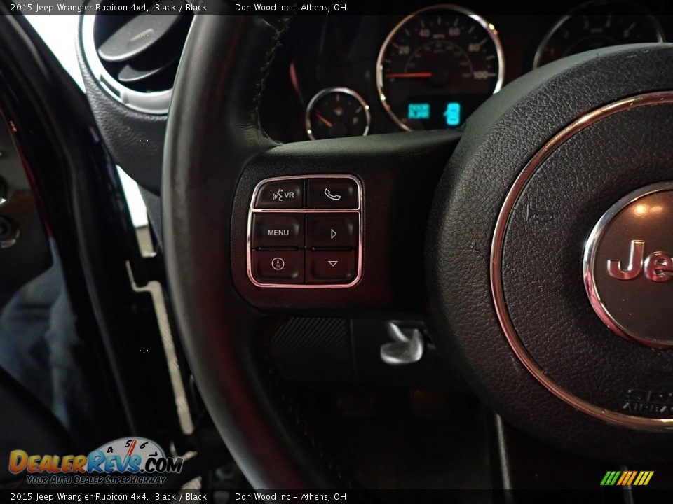 2015 Jeep Wrangler Rubicon 4x4 Black / Black Photo #28