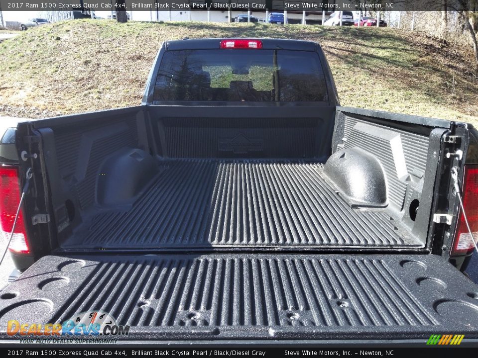 2017 Ram 1500 Express Quad Cab 4x4 Brilliant Black Crystal Pearl / Black/Diesel Gray Photo #9