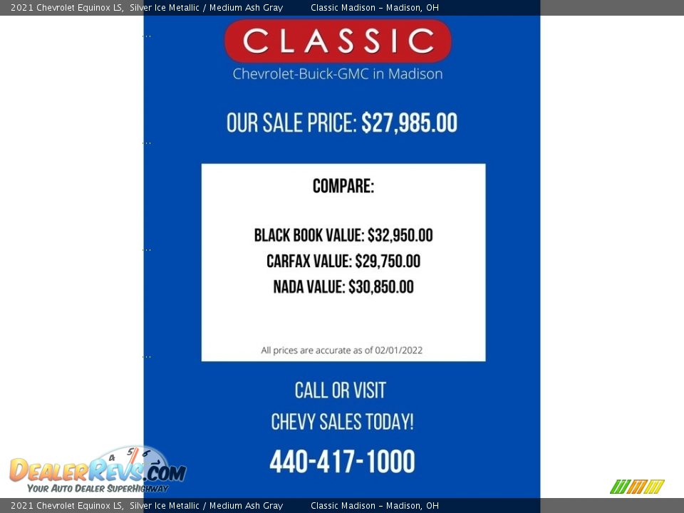 Dealer Info of 2021 Chevrolet Equinox LS Photo #2
