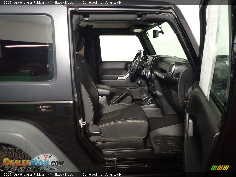 2015 Jeep Wrangler Rubicon 4x4 Black / Black Photo #34