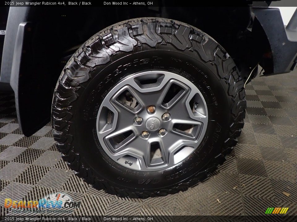 2015 Jeep Wrangler Rubicon 4x4 Black / Black Photo #36