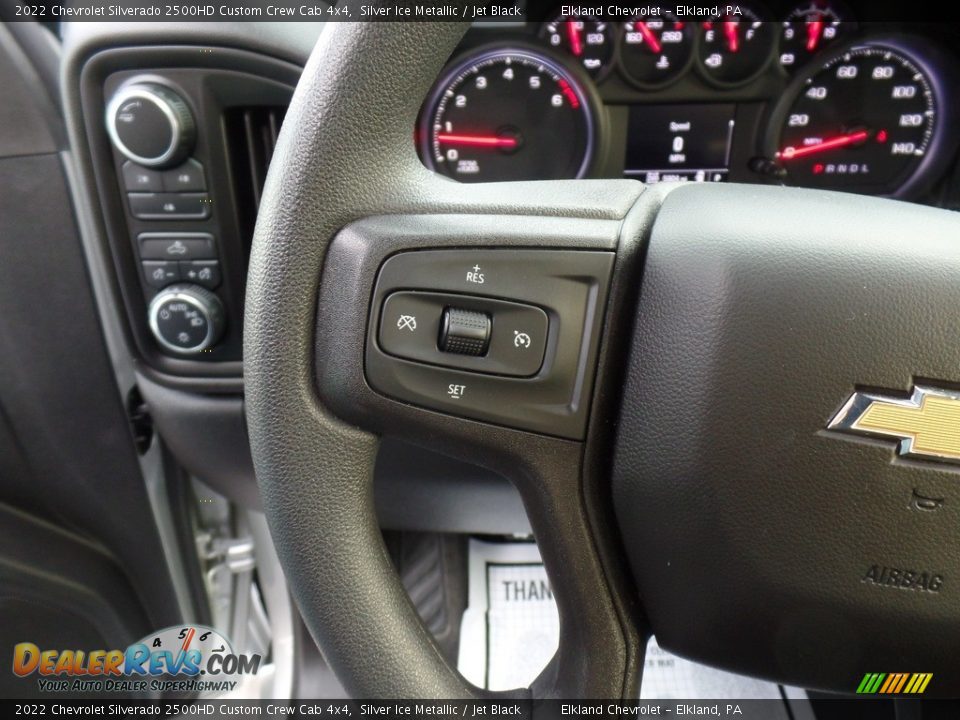 2022 Chevrolet Silverado 2500HD Custom Crew Cab 4x4 Steering Wheel Photo #22