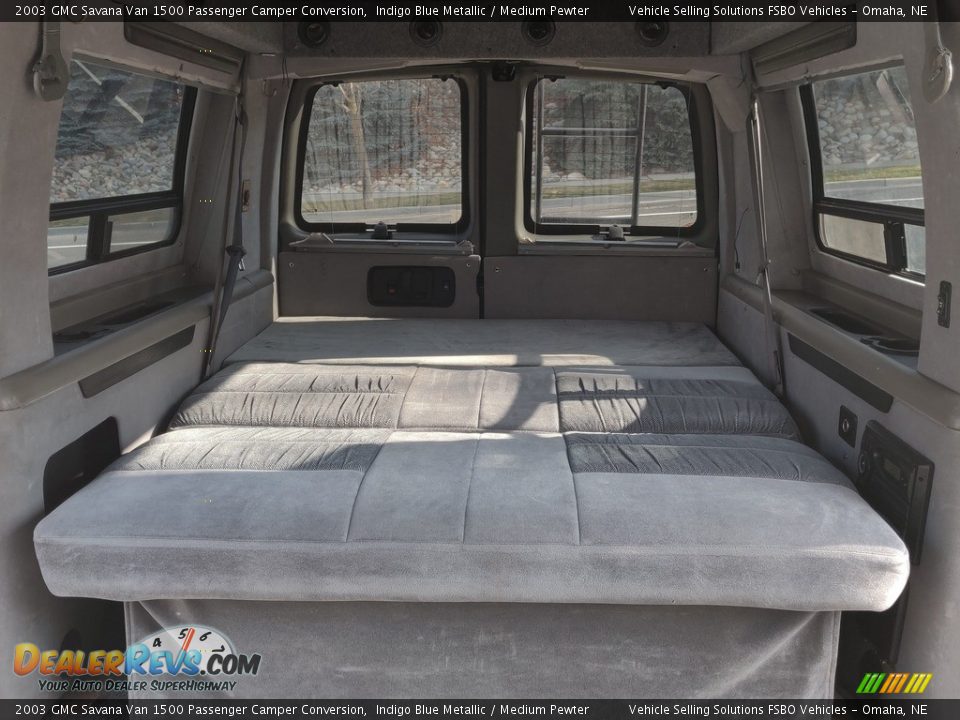 Rear Seat of 2003 GMC Savana Van 1500 Passenger Camper Conversion Photo #4
