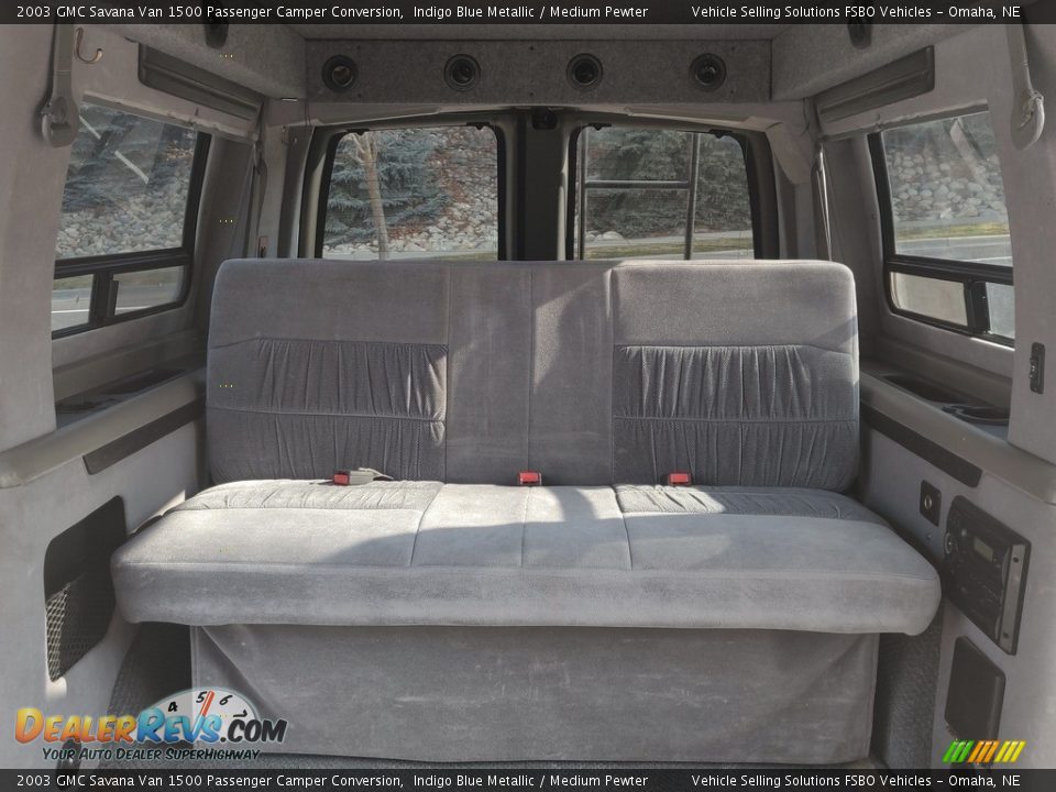 Rear Seat of 2003 GMC Savana Van 1500 Passenger Camper Conversion Photo #5