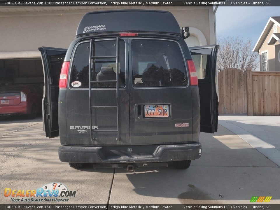 2003 GMC Savana Van 1500 Passenger Camper Conversion Indigo Blue Metallic / Medium Pewter Photo #8