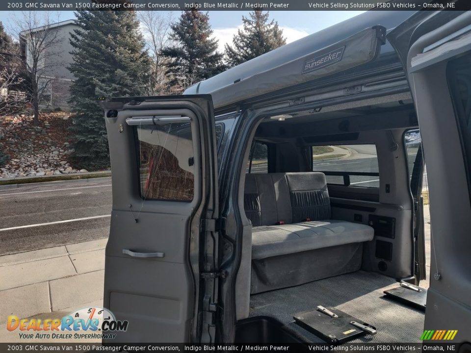 Rear Seat of 2003 GMC Savana Van 1500 Passenger Camper Conversion Photo #11