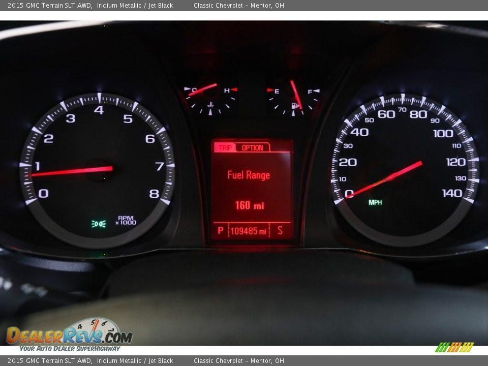 2015 GMC Terrain SLT AWD Gauges Photo #8