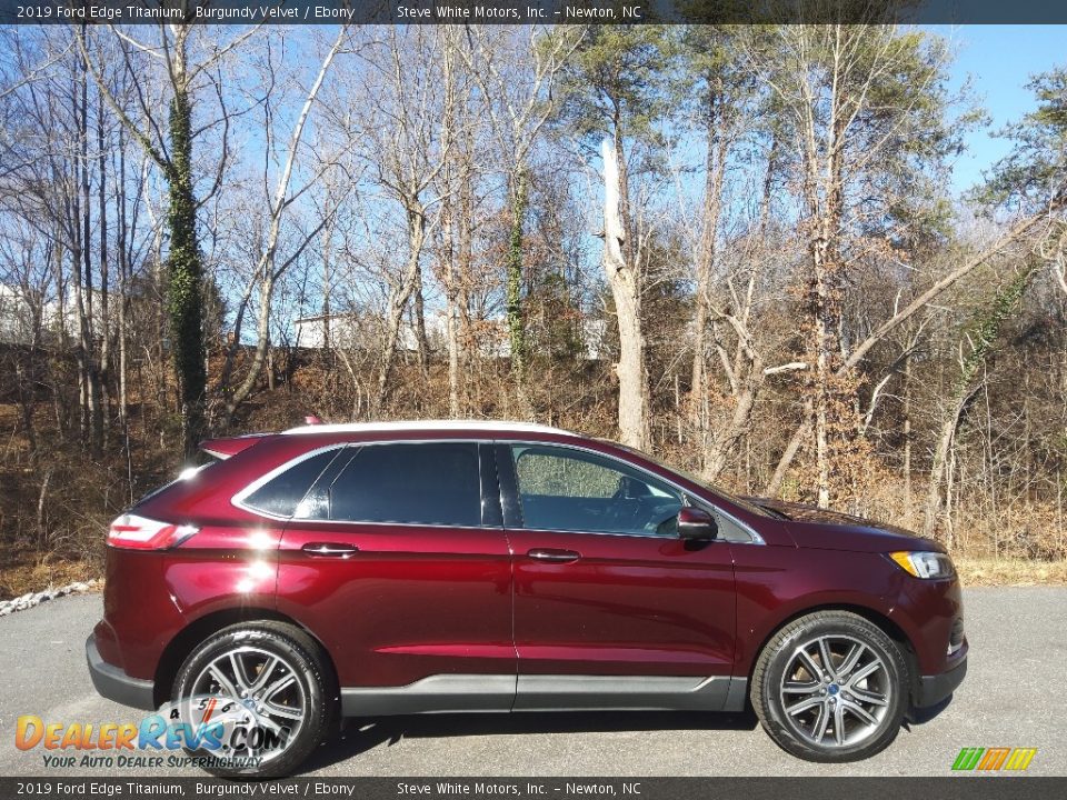 2019 Ford Edge Titanium Burgundy Velvet / Ebony Photo #6