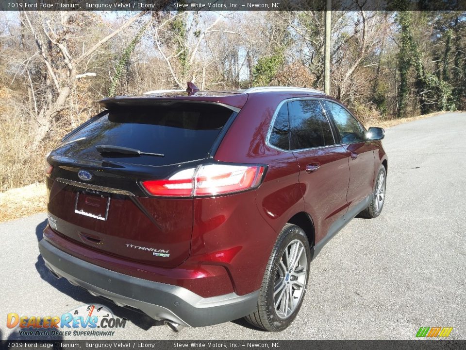 2019 Ford Edge Titanium Burgundy Velvet / Ebony Photo #7