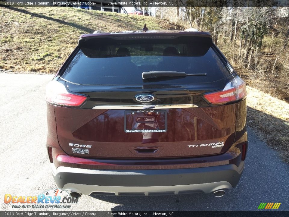 2019 Ford Edge Titanium Burgundy Velvet / Ebony Photo #8