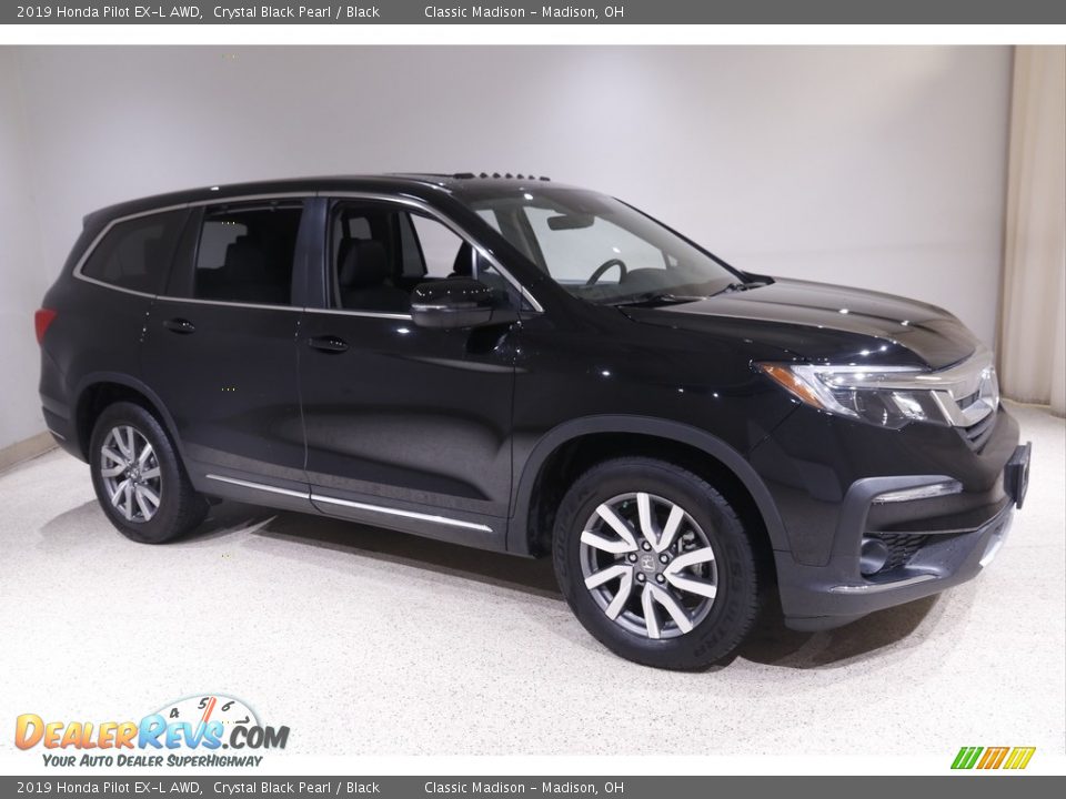 2019 Honda Pilot EX-L AWD Crystal Black Pearl / Black Photo #1
