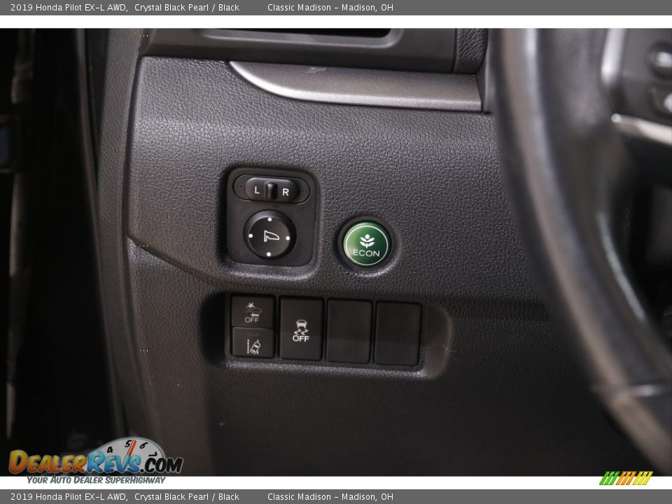 2019 Honda Pilot EX-L AWD Crystal Black Pearl / Black Photo #6