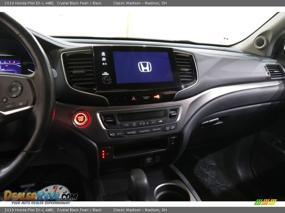 2019 Honda Pilot EX-L AWD Crystal Black Pearl / Black Photo #10