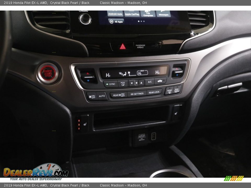 2019 Honda Pilot EX-L AWD Crystal Black Pearl / Black Photo #14