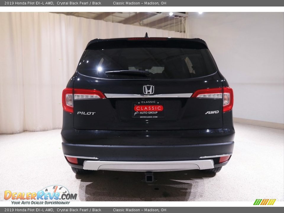 2019 Honda Pilot EX-L AWD Crystal Black Pearl / Black Photo #21
