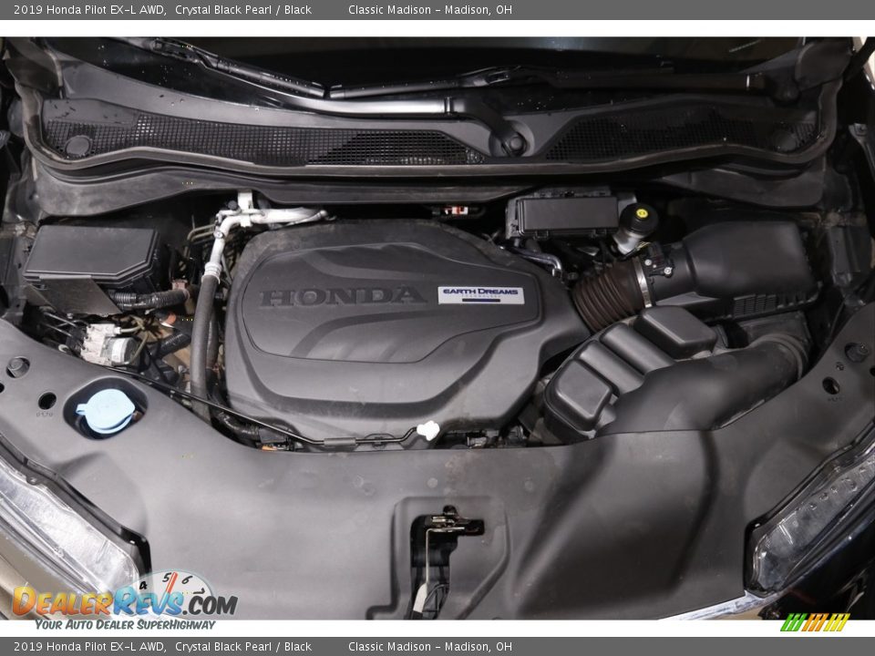 2019 Honda Pilot EX-L AWD Crystal Black Pearl / Black Photo #22