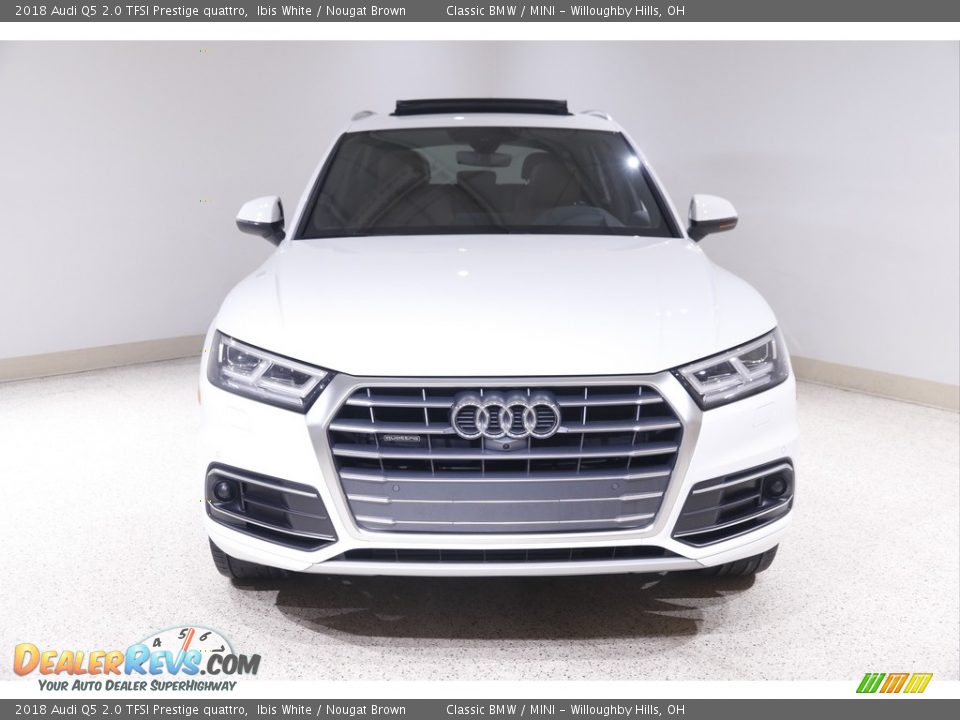 2018 Audi Q5 2.0 TFSI Prestige quattro Ibis White / Nougat Brown Photo #2