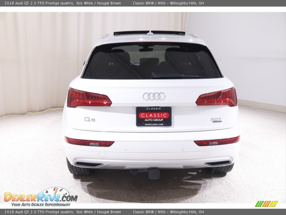 2018 Audi Q5 2.0 TFSI Prestige quattro Ibis White / Nougat Brown Photo #20