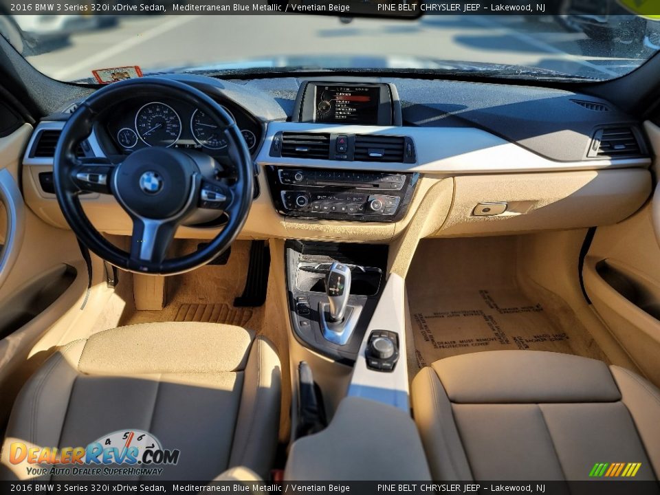 2016 BMW 3 Series 320i xDrive Sedan Mediterranean Blue Metallic / Venetian Beige Photo #6
