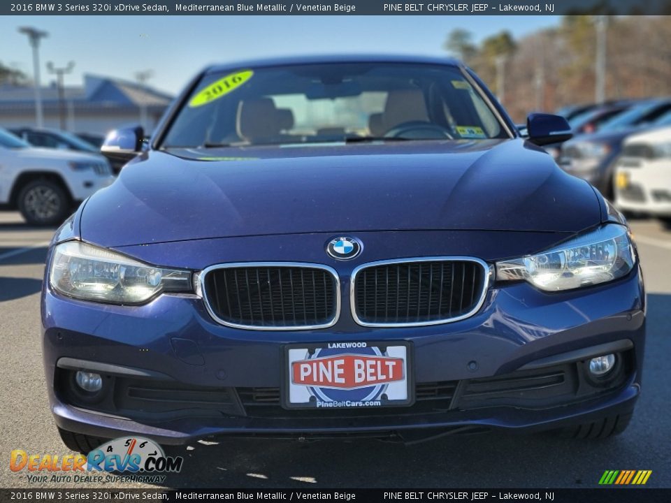 2016 BMW 3 Series 320i xDrive Sedan Mediterranean Blue Metallic / Venetian Beige Photo #15