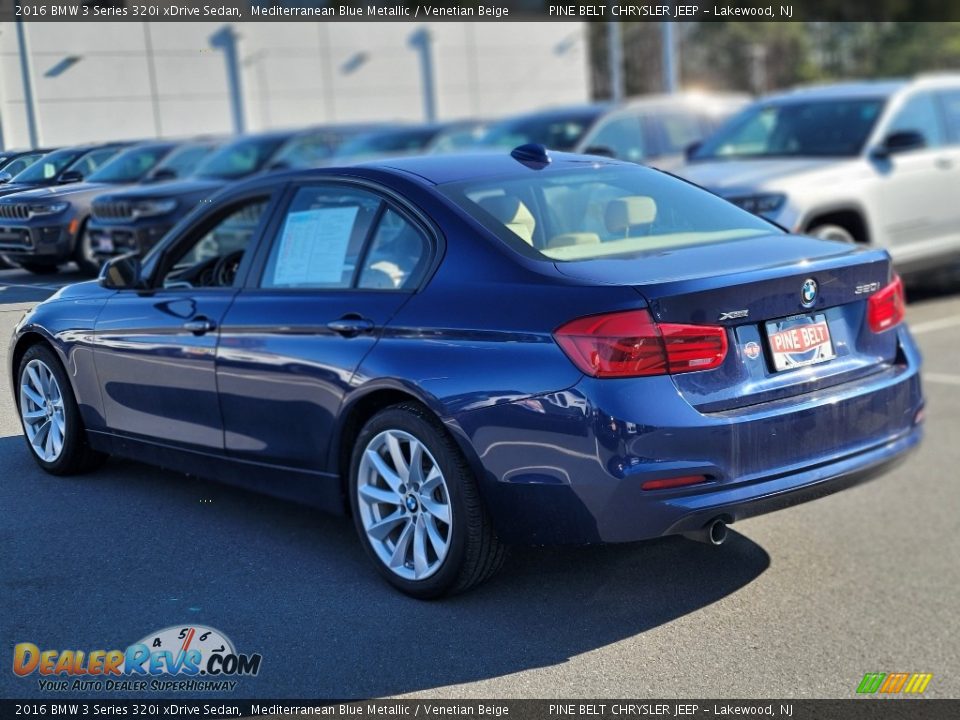 2016 BMW 3 Series 320i xDrive Sedan Mediterranean Blue Metallic / Venetian Beige Photo #17