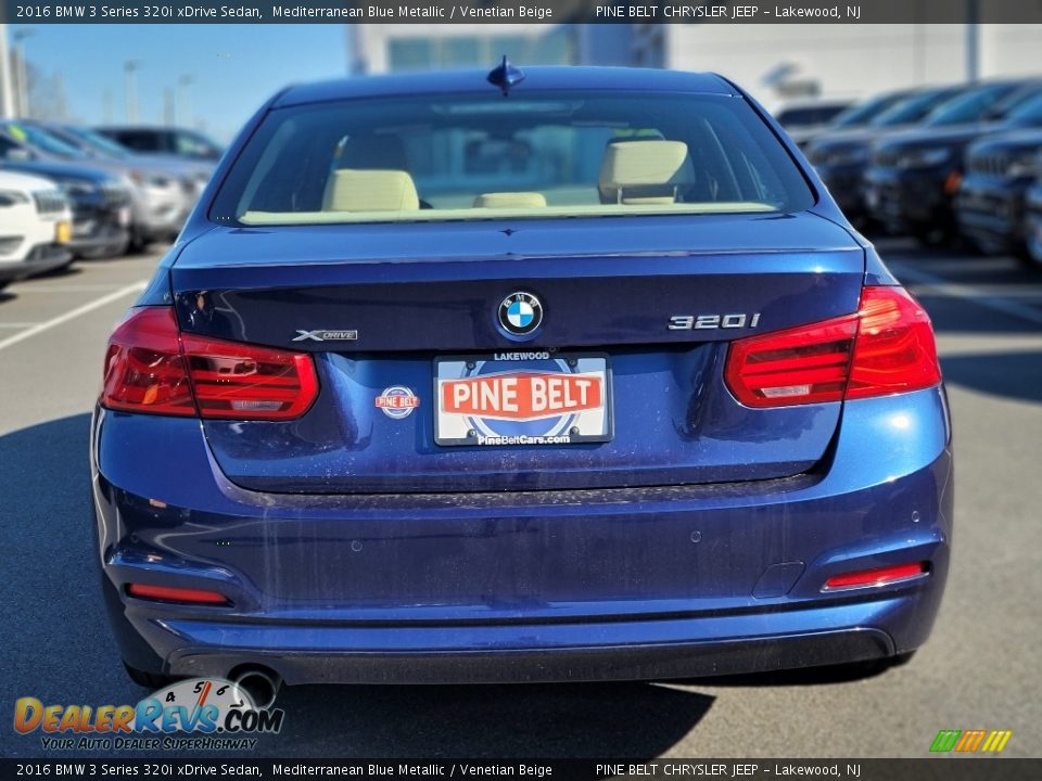 2016 BMW 3 Series 320i xDrive Sedan Mediterranean Blue Metallic / Venetian Beige Photo #18