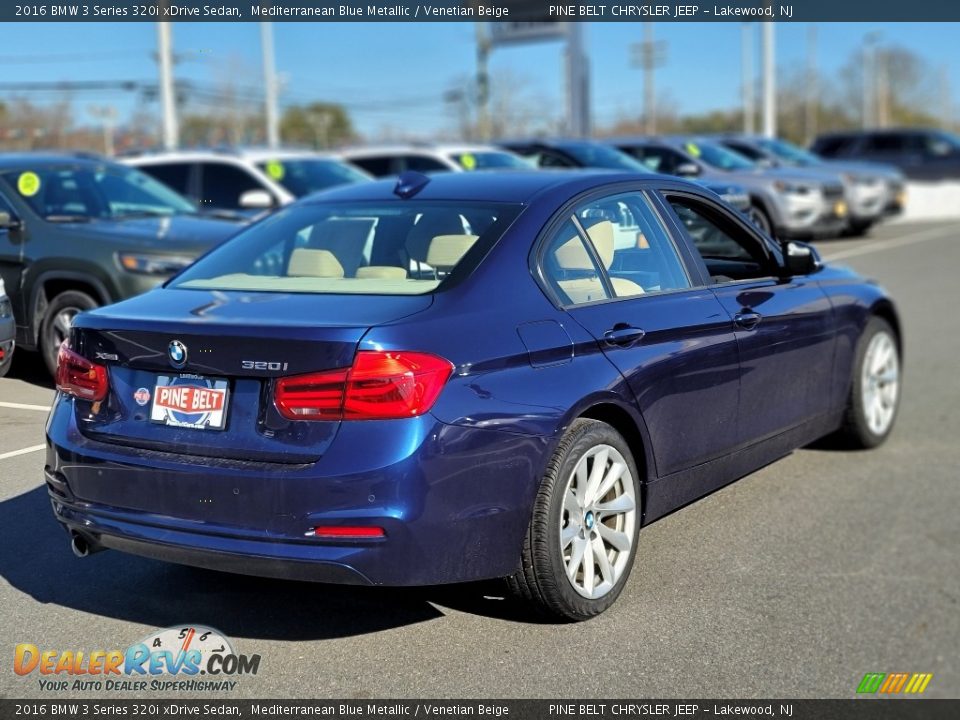 2016 BMW 3 Series 320i xDrive Sedan Mediterranean Blue Metallic / Venetian Beige Photo #19