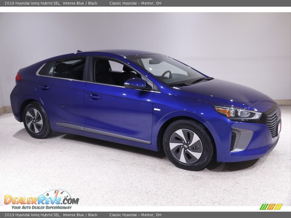 2019 Hyundai Ioniq Hybrid SEL Intense Blue / Black Photo #1