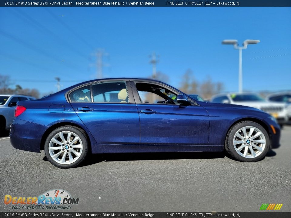 2016 BMW 3 Series 320i xDrive Sedan Mediterranean Blue Metallic / Venetian Beige Photo #20